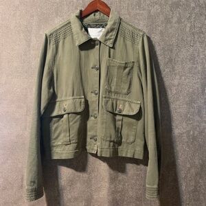 Anthropologie "Maisie" Cropped Utility Jacket